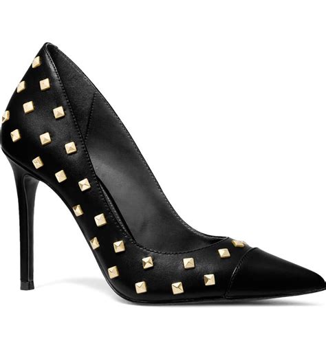 michael kors black suede pumps round toe|Michael Kors keke pump.